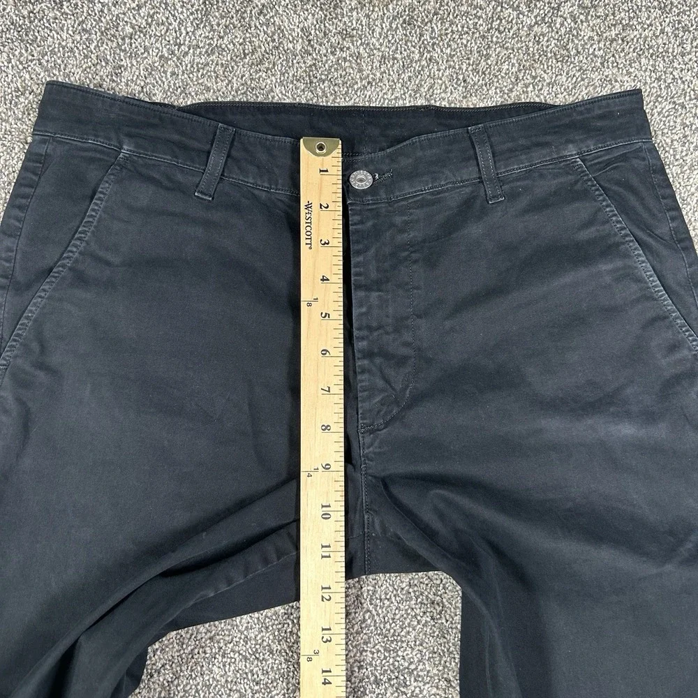 AG Adriano Goldschmied The Lux‎ Khaki Pants Men 34R Black Tailored Trouser